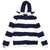 Barefoot Dreams for Ron Herman Men's Striped Hoodie NAVY画像