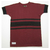 DAPPER'S Printed 3 Lines Horizontal Stripes Henley Neck Short Sleeve Crew Neck Tee Shirts LOT1247画像