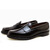 ALDEN 986 CORDOVAN LEISURE HANDSEWN MOCCASIN DARK BURGUNDY MADE IN USA画像