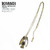 Zephyren METAL NECKLACE -HAWK- ANTIQUEGOLD/BLACK画像