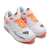 NIKE WMNS AIR MAX 1 LX WHITE/BLACK-TOTAL ORANGE 917691-100画像