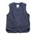 Soundman &times; HINOYA Special Order Working Waistcoat "Marcy" Indigo Jazz Nep HBT O376-654M画像