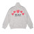 PLAY COMME des GARCONS MEN'S FIVE RED HEART ZIP SWEAT GRAY画像