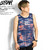 LEFLAH 621 LOGO TIE DYE TANKTOP -BLACK-画像