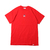 FILA × atmos Square LOGO embroidery T-Shirt RED FM9525-11画像