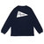 Pilgrim Surf+Supply Pennant Print L/S Tee NAVY画像