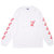 RHC Ron Herman &times; PIZZANISTA! ICON LOGO LS TEE WHITExRED画像
