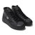 FRED PERRY HUGHES FLATFORM MID COATED CAN BLACK B4330W-102画像