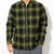 STUSSY Zip Up Shadow Plaid L/S Shirt 111997画像