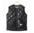 and wander diamond stitch down vest画像