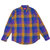 Supreme 18FW Shadow Plaid Flannel Shirt DUSTY ROYAL画像
