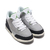 NIKE JORDAN 3 RETRO (PS) LT SMOKE GREY/CHLOROPHYLL-BLACK-WHITE 429487-006画像