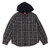 Supreme 18FW Hooded Plaid Work Shirt BLACK画像