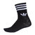 adidas Originals MID CUT CREW SOCKS 3P BLACK/WHITE DX9092画像