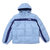 Supreme 18FW Stripe Panel Down Jacket LIGHT BLUE画像