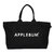 APPLEBUM Logo Canvas Zip Tote Bag BLACK画像