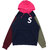 Supreme 19SS S Logo Colorblocked Hooded NAVY画像