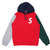 Supreme 19SS S Logo Colorblocked Hooded RED画像