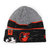 NEW ERA BALTIMORE ORIOLES KNIT BEANIE GREY BLACK NR11453150画像