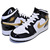 NIKE AIR JORDAN 1 MID SE(GS) black/metallic gold-white BQ6931-007画像