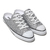 CONVERSE ALL STAR S GLITTERY MULE SLIP OX SILVER 31300130画像