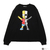 THE SIMPSONS &times; SECRET BASE &times; atmos BART X-RAY LS TEE BLACK AT19-001-BLK画像