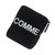 COMME des GARCONS Huge Logo Bi-fold Wallet BLACK画像