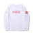 COCA COLA by ATMOS LAB LOGO LS TEE WHITE AL19S-PL01-WHT画像