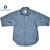 POST OVERALLS #2212R THE POST3-R DOBBY CHAMBRAY SHIRTS indigo画像