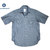POST OVERALLS 2214S S/S E-Z CRUZ DOBBY CHAMBRAY SHIRT indigo画像