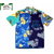 TWO PALMS PATCHWORK RAYON HAWAIIAN SHIRTS blue画像