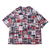 ATMOS LAB PATCHWORK OPEN COLLAR SHIRT NAVY AL19S-TP03画像