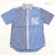 BARNS クレイジーストライプ 半袖ボタンダウンシャツ BR-7945画像