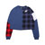 NIKE AS W NSW TOP LS PLAID MYSTIC NAVY/WHITE/WHITE BV4675-469画像