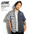 LEFLAH BICOLOR CHECK S/S SHIRT -BLACK- LEFSSH06-1906SSK画像