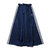 adidas LONG SATIN SKIRT COLLEAGE NAVY FL0045画像