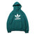 adidas TREFOIL HOODIE NOBLE GREEN/WHITE EJ9681画像