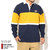 BEN DAVIS Color Block Rugby L/S Polo I-9780057画像