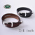 Tory Leather 3/4inch 3-Piece Silver Buckle Set Belt画像