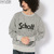 Schott CREW NECK SWEAT BASIC LOGO 3193145画像