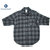 POST OVERALLS 3202 THE POST5 PLAID FLANNEL SHIRTS black x sage画像