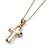CRIMIE LETTER RIBBON 18K GOLD CROSS NECKLESS CRA1-JW18-LN01画像