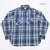 SUGAR CANE TWILL CHECK L/S WORK SHIRT SC28237画像