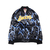 Mitchell & Ness LIGHTNING SATIN JACKET LOS ANGELES LAKERS PATTERN BLACK STJKEF18006画像