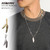 DOUBLE STEAL FEATHER NECKLACE 494-90014画像