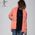 NO ID. 裏起毛ピグメントロングZIPパーカ 845006-221T画像