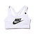 NIKE AS NIKE SWOOSH FUTURA BRA WHITE/BLACK 899371-100画像
