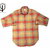 CORONA CS001-19-01 NAVY 1POCKET FLANNEL SHIRTS khaki x red x mustard画像