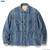 RADIALL TRENCH - OPEN COLLARED SHIRT L/S (ATLANTIC BLUE)画像