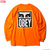 OBEY BASIC LONG SLEEVE TEE "OBEY EYES ICON" (SAFTEY ORANGE)画像